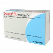 Zdjęcie produktu - Dexak SL 25 mg, 10 saszetek (DELFARMA)