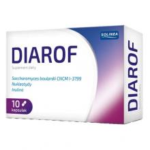 Zdjęcie produktu - Diarof, probiotyk przy antybiotykoterapii 10kapsułek