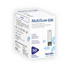 Zdjęcie produktu - DIATHER MultiSure GK Paski testowe do monitorowania stężenia glukozy we krwi, 50szt.