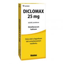 Zdjęcie produktu - Diclomax 25mg, 10tabl. powl.
