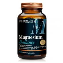 Zdjęcie produktu - Doctor Life Magnesium Ballance: jabłczan magnezu + cytrynian potasu + B6 P-5-P, 120 kaps.