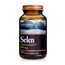 Zdjęcie produktu - Doctor Life Selen 200 mcg, 120 kapsułek