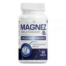 Zdjęcie produktu - Domowa Apteczka Magnez chelatowany + witamina B6, 60 tabletek