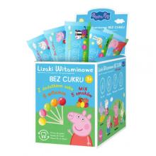 Zdjęcie produktu - Domowa Apteczka Lizaki witaminowe bez cukru Peppa, 50 szt.