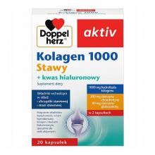 Zdjęcie produktu - Doppelherz Aktiv Kolagen 1000 Stawy + kwas hialuronowy, 20kaps. USZKODZONY KARTON