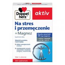 Zdjęcie produktu - DOPPELHERZ AKTIV Na stres i przemęczenie + magnez, 30 tabletek