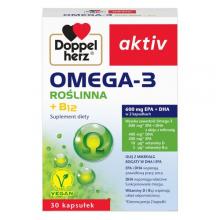 Zdjęcie produktu - Doppelherz Aktiv Omega-3 Roślinna + B12, 30kaps.