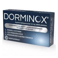 Zdjęcie produktu - DORMINOX 12,5 mg, Lek na bezsenność, 14 tabletek