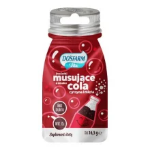 Zdjęcie produktu - Dosfarm Vita Drażetki musujące o smaku cola, cytryna i mięta z witaminą D3, 16,5 g