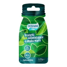 Zdjęcie produktu - Dosfarm Vita Drażetki odświeżające o smaku mięty z witaminą D3, 19 g