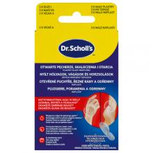 Zdjęcie produktu - Dr. Scholl's Otwarte pęcherze, skaleczenia i otarcia Plastry, 6 szt.