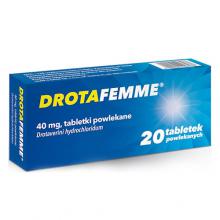Zdjęcie produktu - DROTAFEMME 40mg, 20 tabletek powlekanych