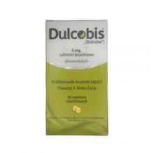 Zdjęcie produktu - Dulcobis 5 mg, 40 tabletek dojelitowych - kr&oacute;tkotrwałe leczenie zaparć