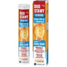 Zdjęcie produktu - Duo Stawy Senior Kolagen 500 mg + Chondroityna, 24 tabletki musujące