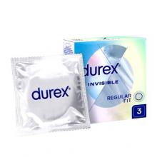 Durex Invisible Prezerwatywy dla większej bliskości, 3 sztuki