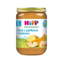 Zdjęcie produktu - HiPP BIO Dynia z jabłkiem i indykiem po 5. miesiącu, 190 g
