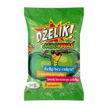 Zdjęcie produktu - DŻELIK! Jabokwaś Żelki bez cukru o smaku kwaśnego jabłka, 30 g