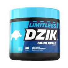 Zdjęcie produktu - Dzik Limitless Sour Apple Brain Booster Proszek z kreatyną i kofeiną smak kwaśne jabłko, 183 g