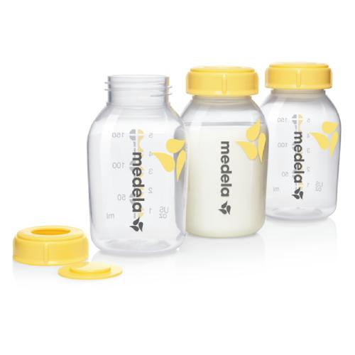 Miniaturka artykułu - Medela Zestaw butelek do przechowywania pokarmu, 3 x 150 ml