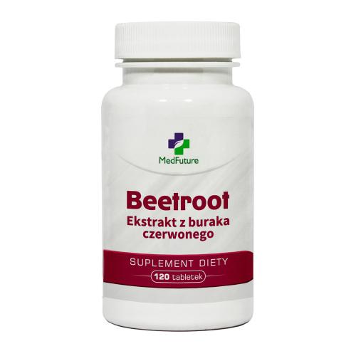 Miniaturka artykułu - MedFuture Beetroot Ekstrakt z buraka czerwonego, 120tabl.