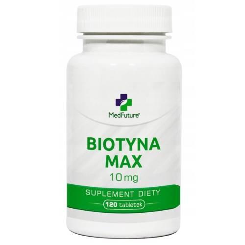 Miniaturka artykułu - MedFuture Biotyna Max 10mg, 120 tabletek