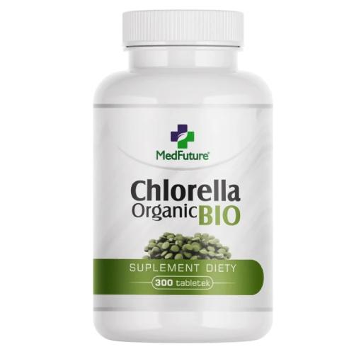 Miniaturka artykułu - MedFuture Chlorella Organic BIO, 300tabl.