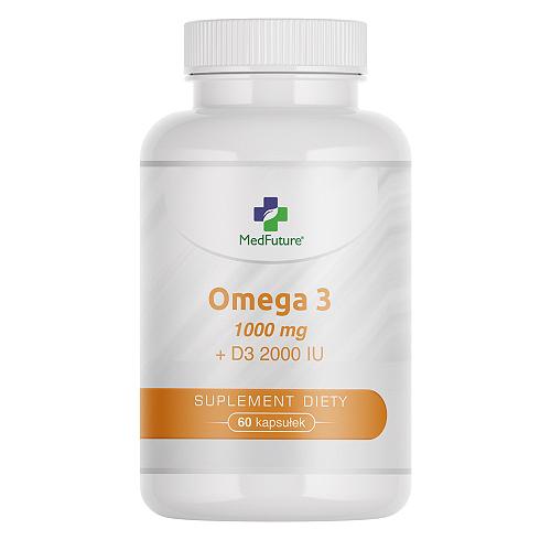 MedFuture Omega 3 1000 mg + D3 2000 IU, 60 kapsułek
