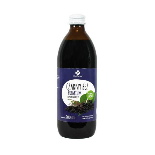 Miniaturka artykułu - MedFuture Sok Czarny bez Premium, 500ml