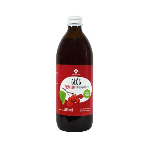 Miniaturka artykułu - MedFuture Sok Gł&oacute;g Premium, 500ml