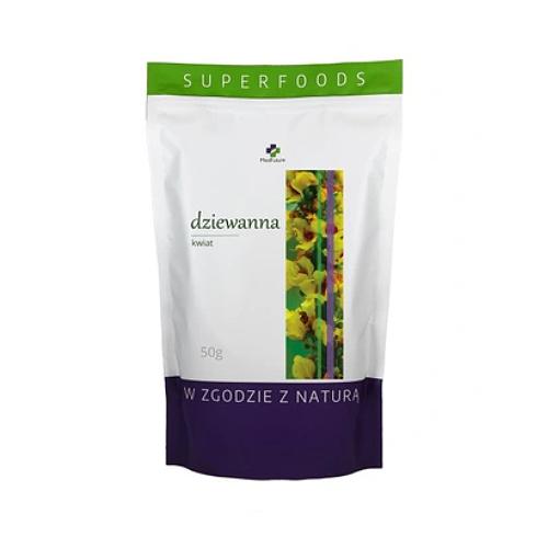 Miniaturka artykułu - MedFuture Superfood Dziewanna kwiat, 50 g