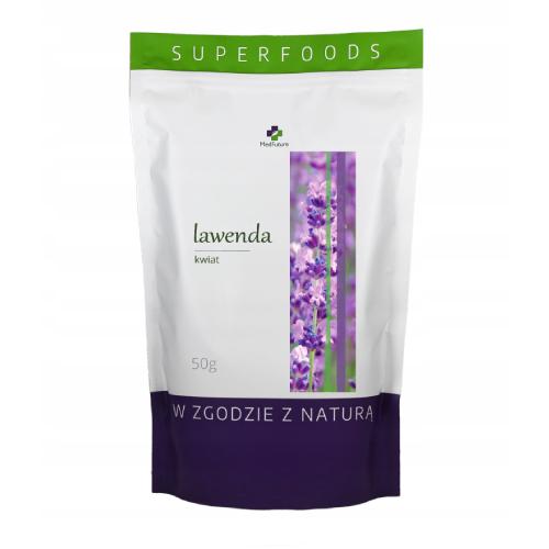 Miniaturka artykułu - MedFuture Super Food Lawenda kwiat, 50g	