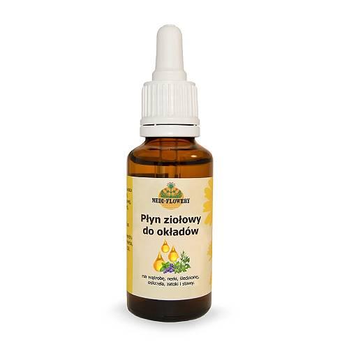 Miniaturka artykułu - Medi-Flowery Płyn ziołowy do okład&oacute;w, 30 ml