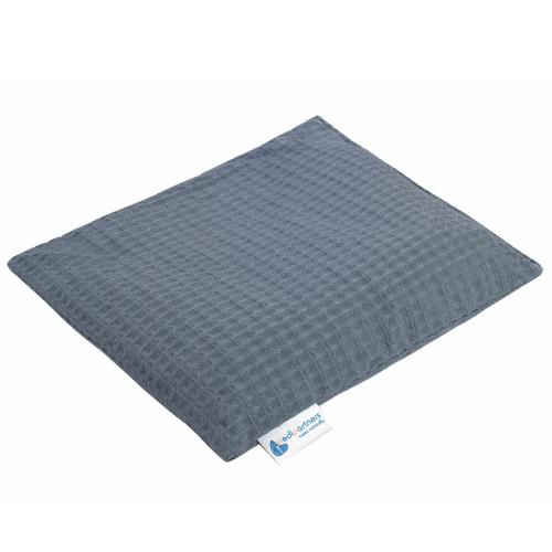 Miniaturka artykułu - MEDI PARTNERS Termofor z pestek wiśni dla dorosłych Wafel Szary 25x20cm	