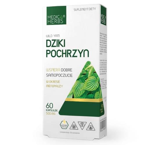 Miniaturka artykułu - Medica Herbs Dziki Pochrzyn, 60 kaps.