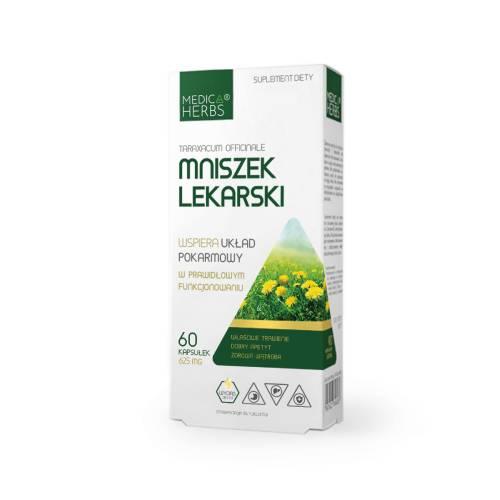 Miniaturka artykułu - Medica Herbs Mniszek Lekarski 625 mg, 60 kaps.