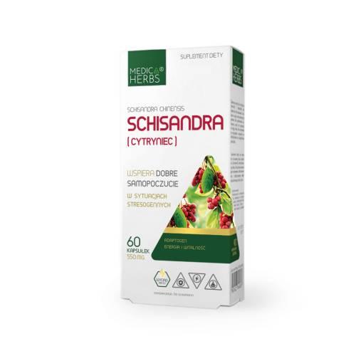 Miniaturka artykułu - Medica Herbs Schisandra (Cytryniec), 60 kaps.