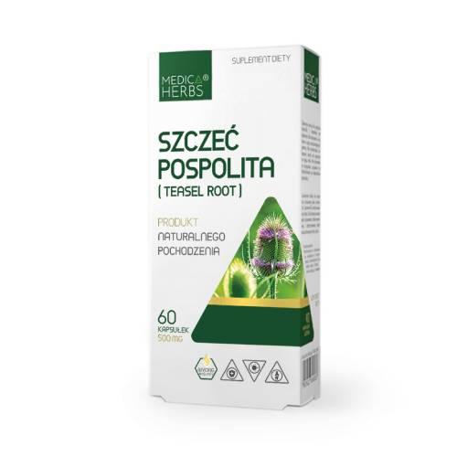 Miniaturka artykułu - Medica Herbs Szczeć pospolita Teasel Root, 60 kaps.