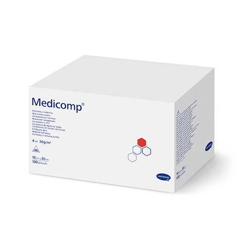 Miniaturka artykułu - MEDICOMP 10cm x 20cm kompresy niejałowe, 100sztuk