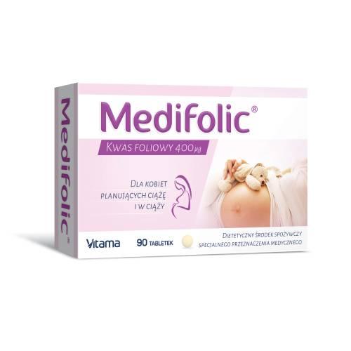 Medifolic Kwas Foliowy 400 mcg, 90 tabl.