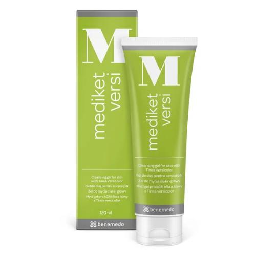 Miniaturka artykułu - Mediket VERSI żel do mycia ciała i głowy Łupież pstry - 120 ml