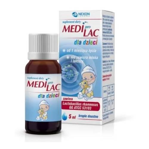 Miniaturka artykułu - MEDIPROLAC dla dzieci Krople, 5ml