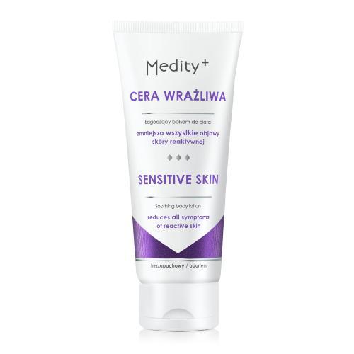 Miniaturka artykułu - MEDITY+ CERA WRAŻLIWA Łagodzący balsam do ciała, 200ml  KRÓTKA DATA 31.07.2025