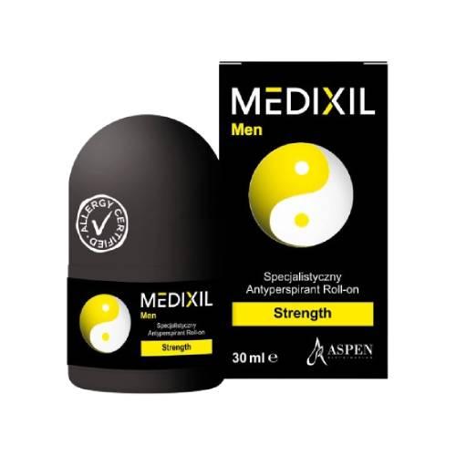Miniaturka artykułu - Medixil Men Strength Specjalistyczny antyperspirant roll-on, 30 ml