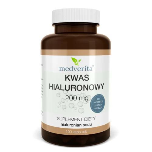 Miniaturka artykułu - Medverita&nbsp;Kwas&nbsp;hialuronowy 200 mg, 120 kaps.