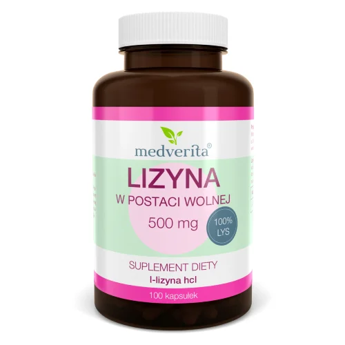 Miniaturka artykułu - Medverita Lizyna - 100 kaps.