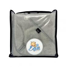 Zdjęcie produktu - EGA KIDS Okrycie kąpielowe z kapturkiem 75/75 szary