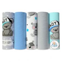 Zdjęcie produktu - EGA KIDS Pieluszki flanelowe 70x80cm zestaw nr 2 (7053), 5 szt.