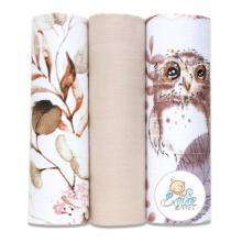 Zdjęcie produktu - EGA KIDS Pieluszki muślinowe 60x80cm zestaw nr 38 (6964), 3szt.