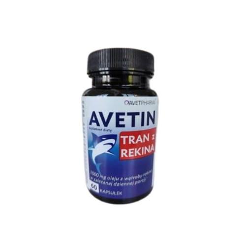 Miniaturka artykułu - AVETIN Tran z rekina, 60 kapsułek