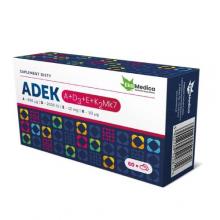 Zdjęcie produktu - EkaMedica Witaminy ADEK A+D3+E+K2Mk7, 60 kapsułek